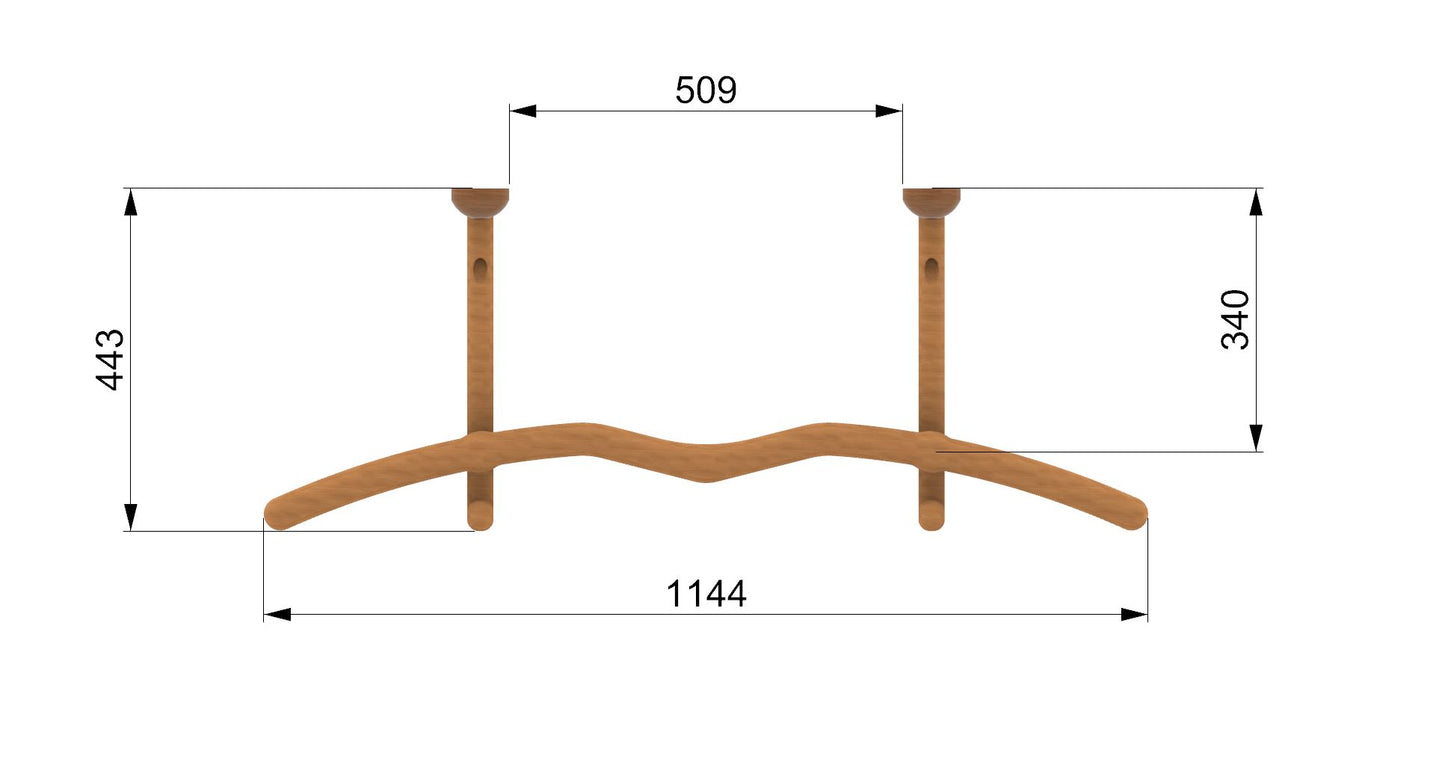 Snake Summit Pull-up Bar - Pull-up bar for ceiling mounting