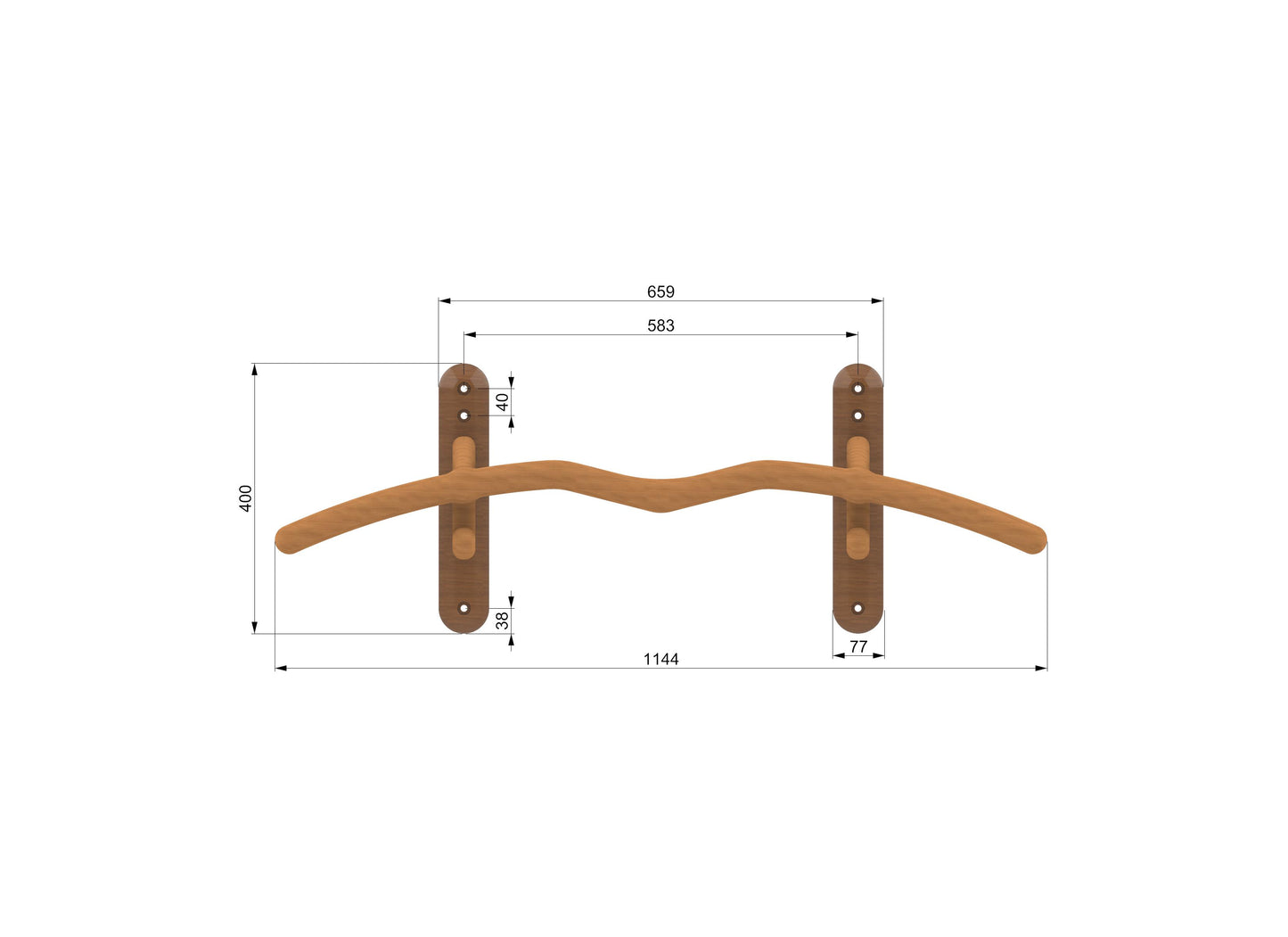 Snake Station - Estación de pull-up con espaciador de pared – calidad B