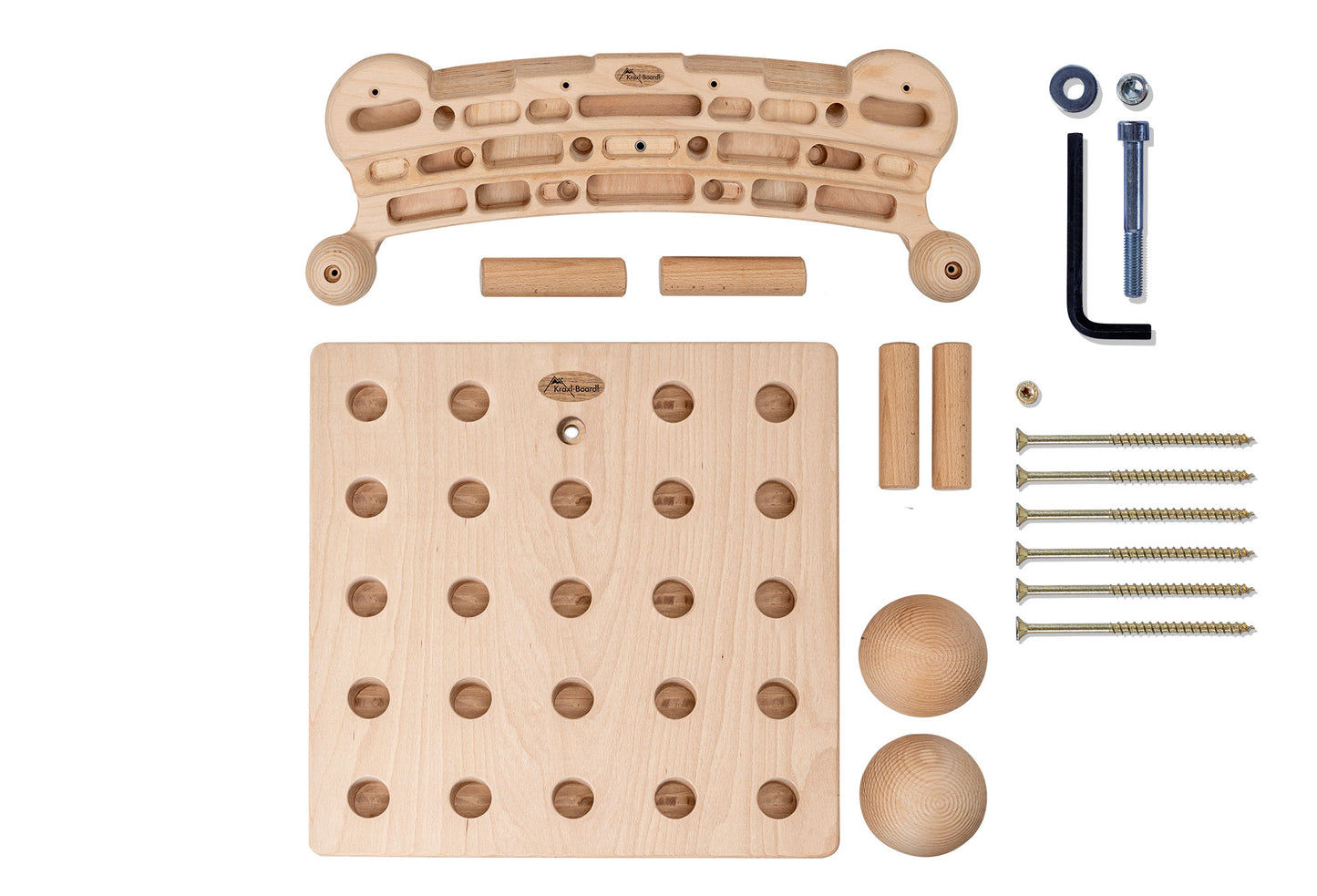 Kraxlboard Rock, Pegboard & Sloper Set:nuestro paquete profesional de tres en un conjunto de ahorro