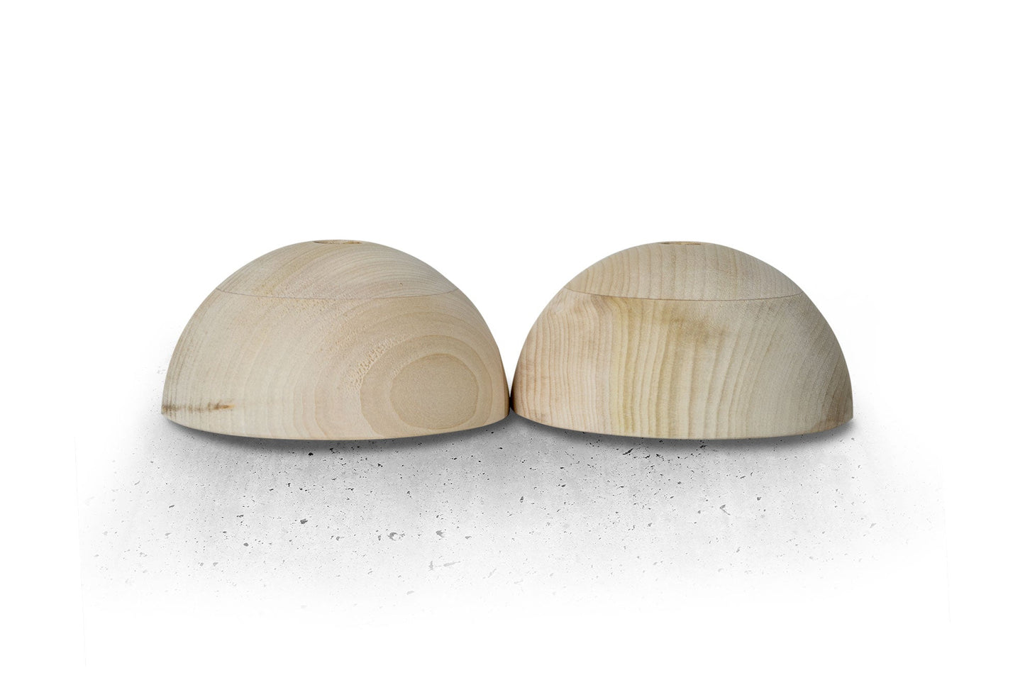 Semisfere (oblique) lisce – da avvitare, 1 paio