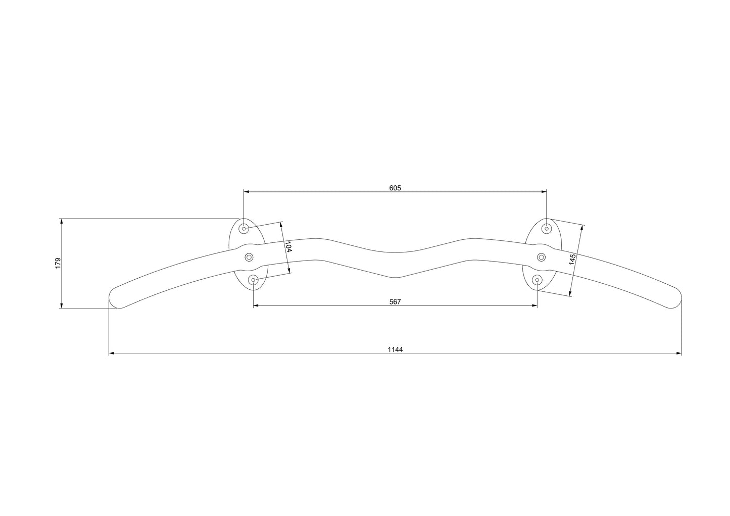 Snake Pull-Up Bar - for mounting on the wall