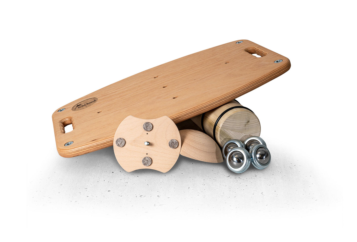 Coreboard Advanced Set - Balanceboard, Fitness-Board aus Holz für das Core- und Therapietraining