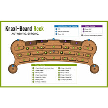 Load image into Gallery viewer, Kraxlboard Rock B-stock - Our discounted complete package for beginners and professionals. Large grip selection and expandable
