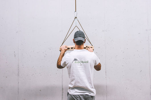 So funktioniert die Neigungsverstellung beim Kraxlboard To Go Hangboard